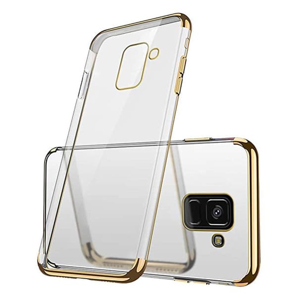 Silikonskal - Samsung Galaxy A8 2018 Silver Silver