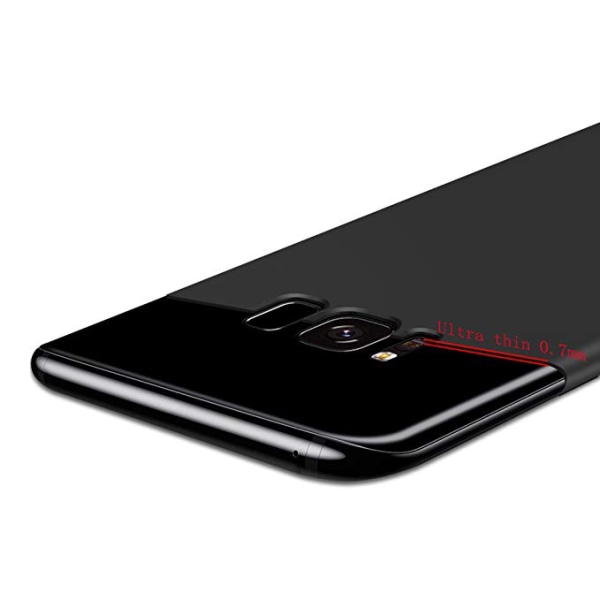 Samsung Galaxy S8 - Stilig beskyttende silikondeksel Svart