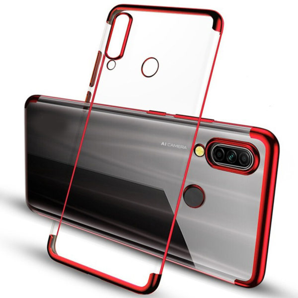 Stødabsorberende silikone cover - Huawei P40 Lite E Röd