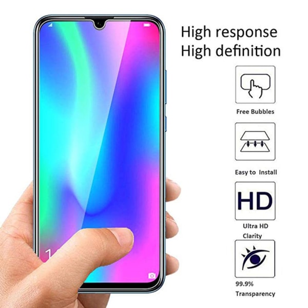 3-PAKK Honor 10 Lite Standard skjermbeskytter HD 0,3 mm Transparent/Genomskinlig