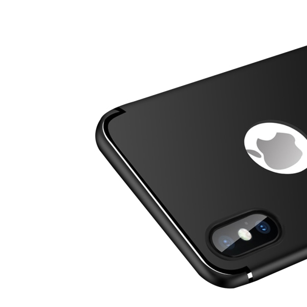 iPhone X/XS - Matt silikondeksel Ljusrosa