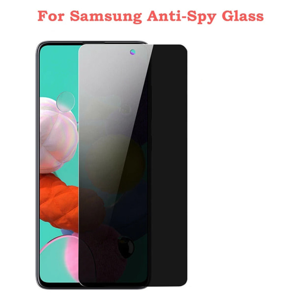 2-PAK Samsung Galaxy S21 FE Anti-Spy skærmbeskytter HD 0,3 mm Svart