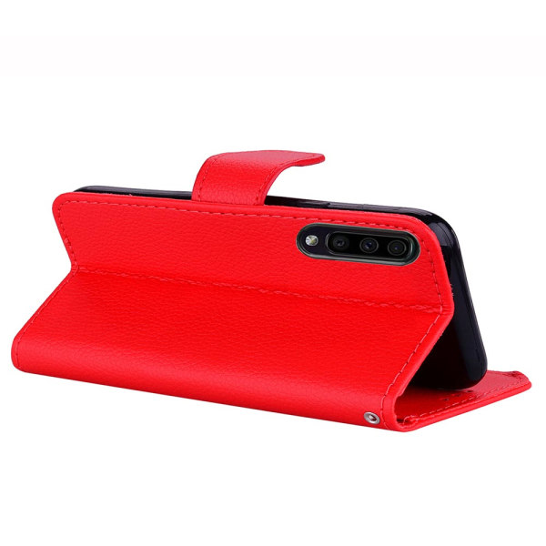 Nkobee Stilrent Effektfullt Plånboksfodral - Samsung Galaxy A70 Röd