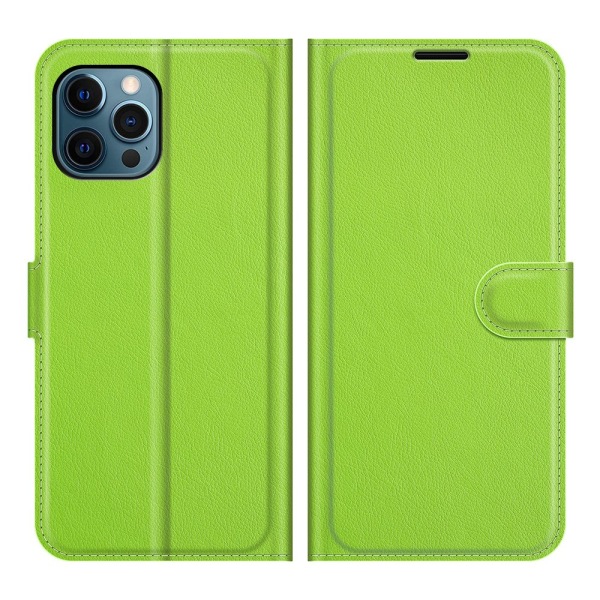 iPhone 12 Pro - Effektivt NKOBEE Wallet Cover Grön