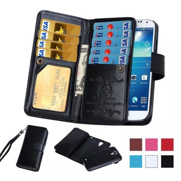 Elegant 9 kort Plånboksfodral för Samsung Galaxy S8+ FLOVEME Brun