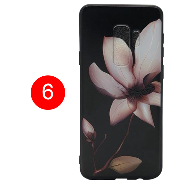 Blommiga Skyddsskal för Samsung Galaxy S9 Plus flerfarget 6