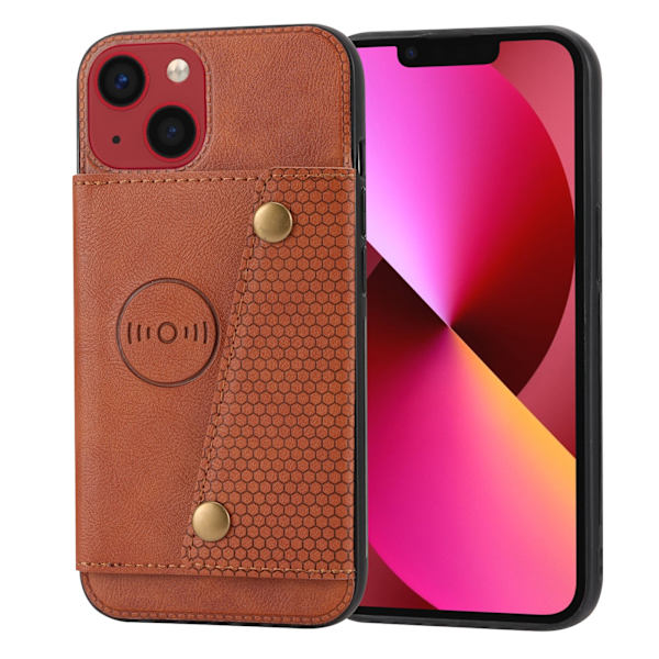 iPhone 14 Plus - Smidigt Skal med Korthållare FLOVEME Grå