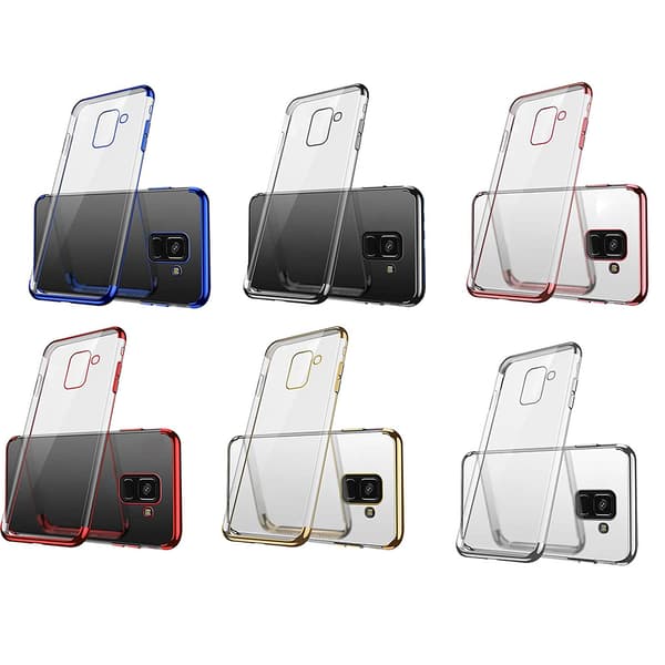 Silikonskal - Samsung Galaxy A8 2018 Silver Silver