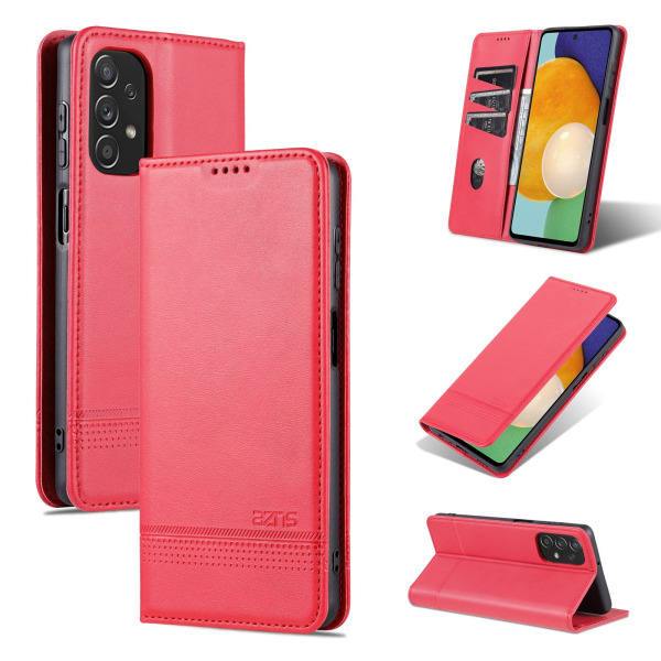 Samsung Galaxy A23 5G Wallet Case 3 kort Röd