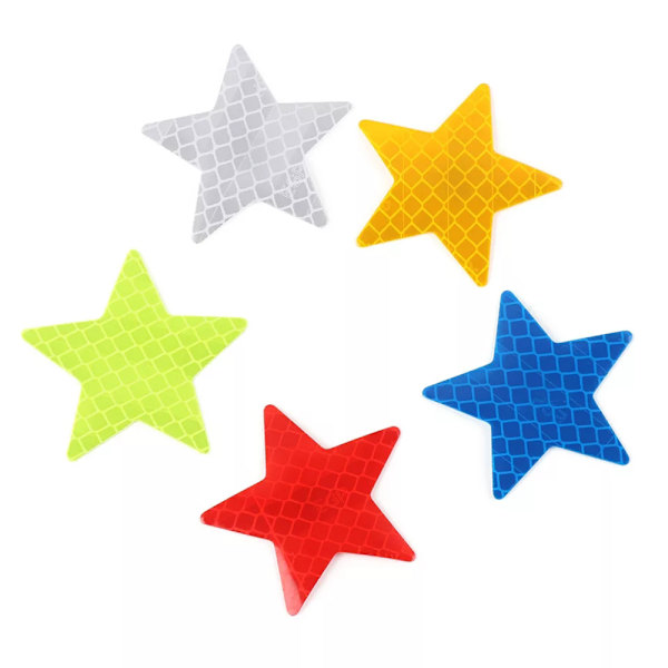 6-pack effektive refleksstjerner Grön