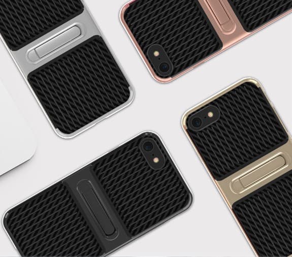 iPhone 7 - Stötdämpande skal från FLOVEME DUBBELT SKYDD Grå