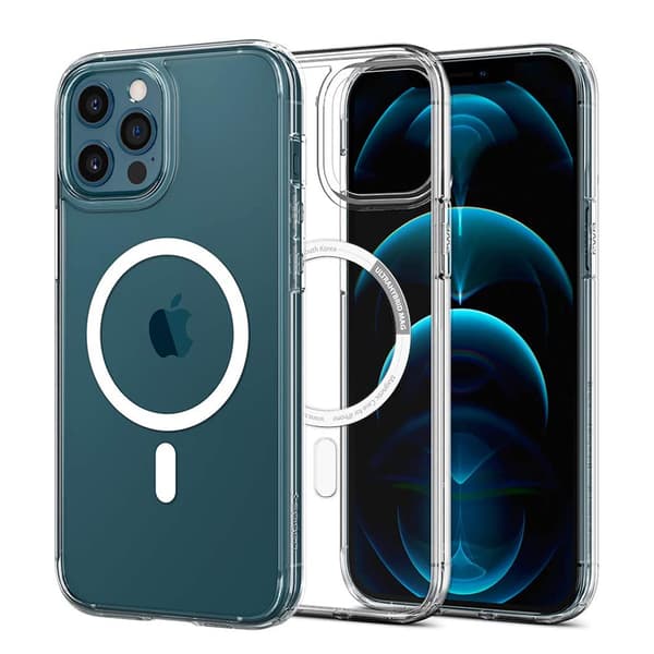 Magnetisk beskyttelsesdeksel med trådløs lading for iPhone 13 Pro Transparent