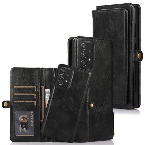 Samsung Galaxy A72 - Professional 2-1 Wallet Case Mörkgrön