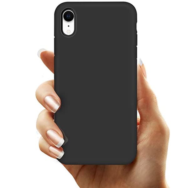 Stötdämpande Silikonskal - iPhone XR Svart