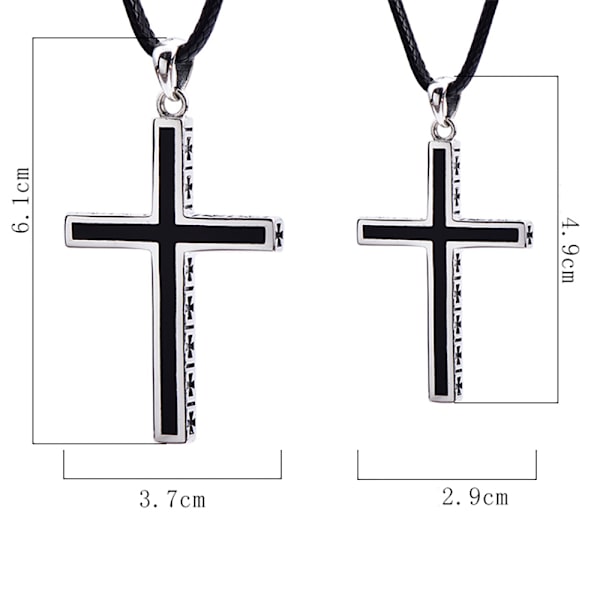 Trendigt korsh�ngande halsband Man Size