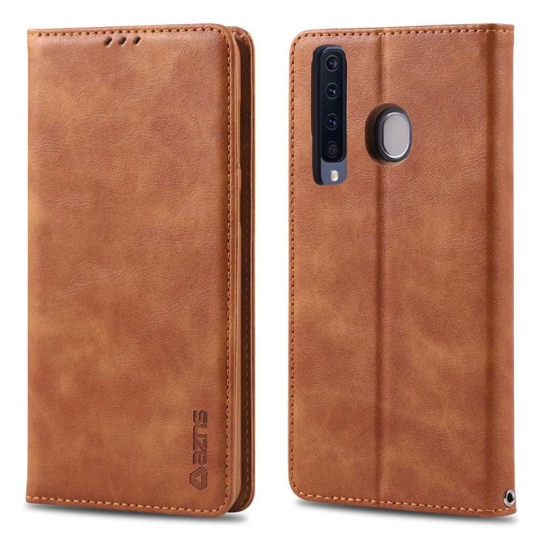 Samsung Galaxy A9 2018 - Stilfuldt Wallet etui Mörkbrun