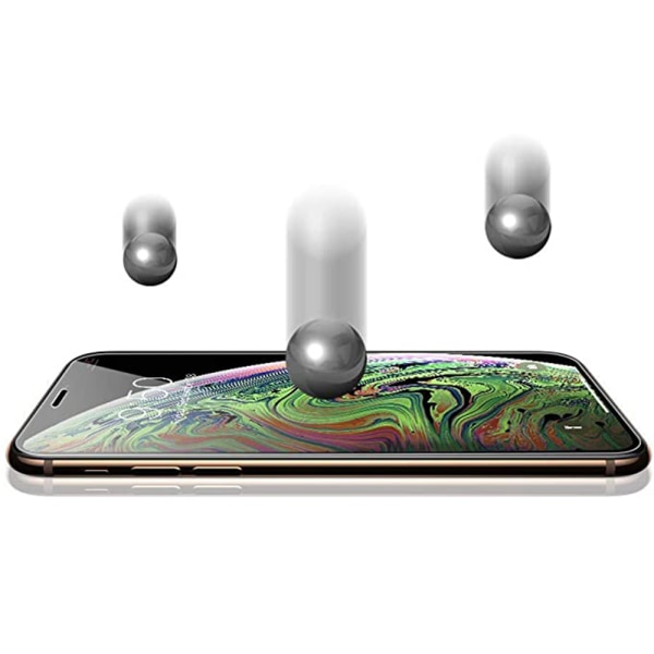 iPhone X/XS 2-PACK Full Clear 2,5D skjermbeskytter 9H 0,3 mm Transparent/Genomskinlig Transparent/Genomskinlig