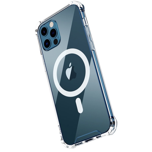 iPhone 11 Pro Max - Magnetisk deksel (Passer mobilholder) Genomskinlig