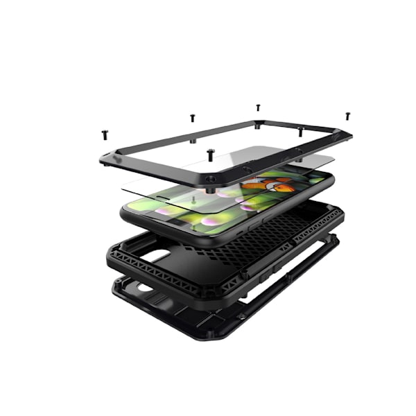 iPhone X/XS - Gediget Skyddsfodral (Heavy Duty) Silver
