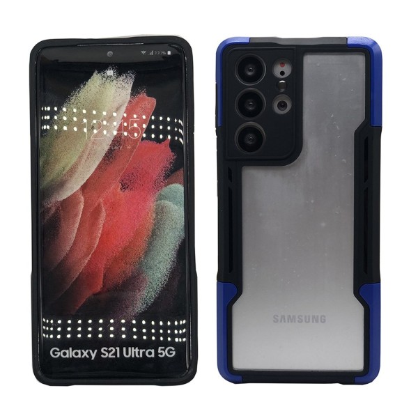 Samsung Galaxy S21 Ultra - Stilfuldt beskyttelsescover Blå