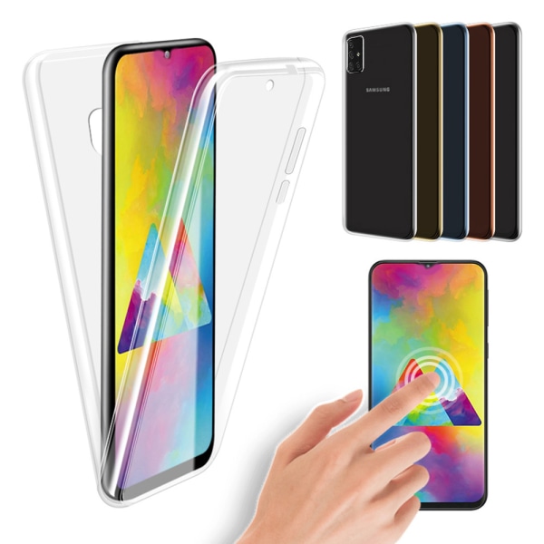 Dubbelt Silikonskal - Samsung Galaxy A71 Transparent/Genomskinlig