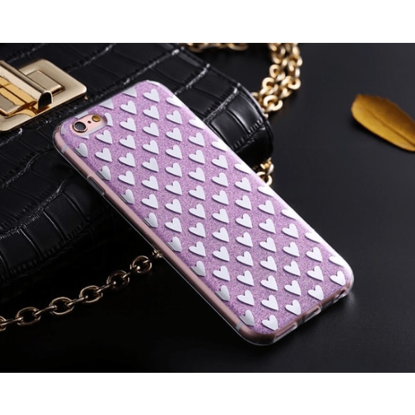 iPhone 6/6S Elegant Crystalheart -kuori FLOVEME ORIGINALilta Lila