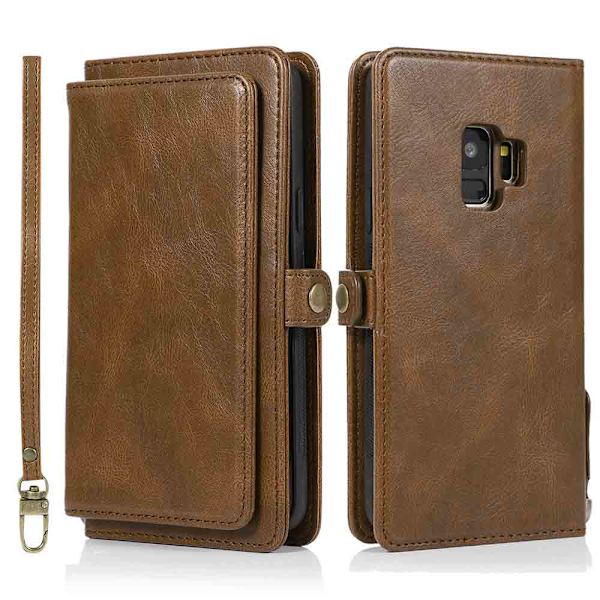 Samsung Galaxy S9 - Kraftig Smart Wallet Case Mörkblå