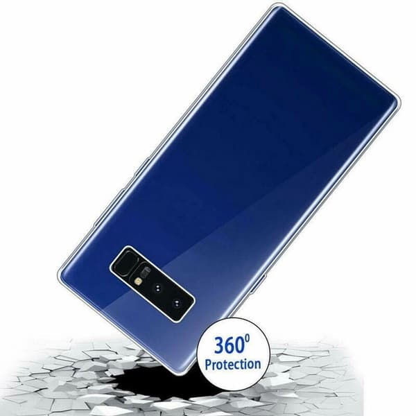 Samsung Galaxy S10e - Dubbelt Silikonfodral med Touchfunktion Transparent