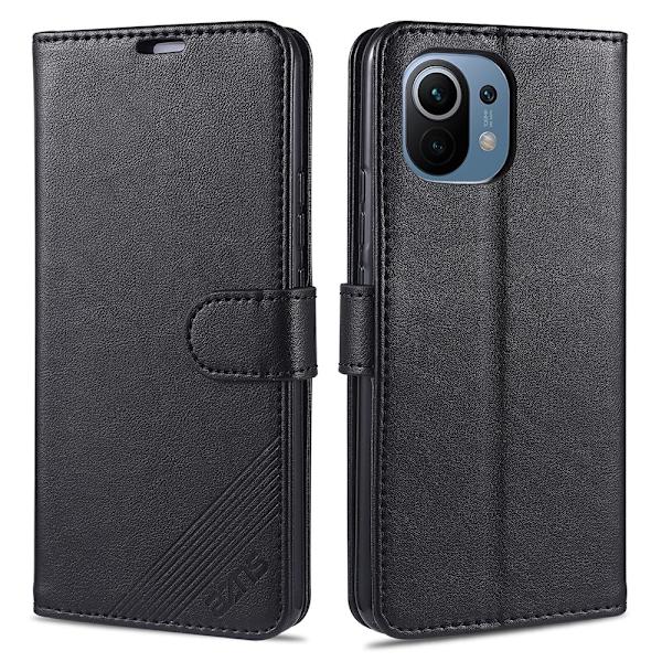 Xiaomi Mi 11 - Stilsäkert Smidigt Plånboksfodral Svart