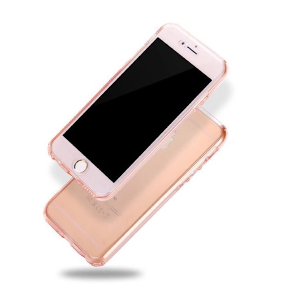 iPhone 6/6S Plus Dubbelt Silikonfodral med TOUCHFUNKTION Svart