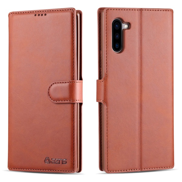 Samsung Galaxy Note10 - Praktiskt Yazunshi Plånboksfodral Brun Brun