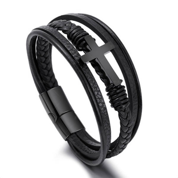Stilrent Armband KORS (PU-Läder) Guld 19CM