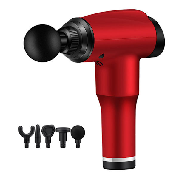 Massage Pistol / Massage Gun Muskelstimulans Massage (5 Huvuden) Guld