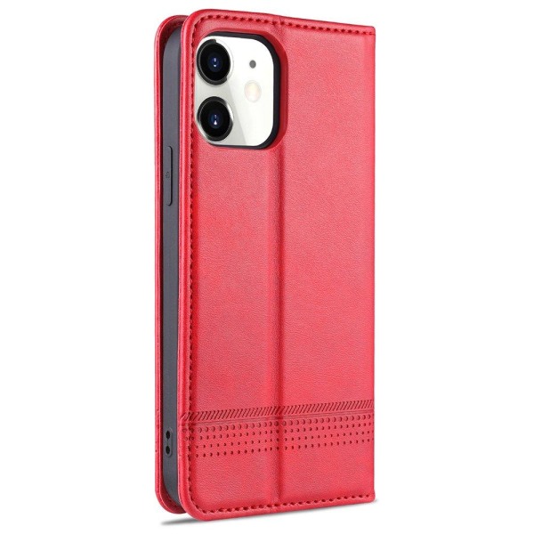 iPhone 12 Mini - Käytännöllinen tyylikäs AZNS-lompakkokotelo Röd
