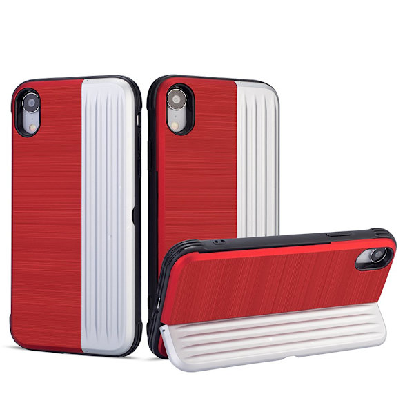 Elegant Skal med kortfack till iPhone XS Max Silver