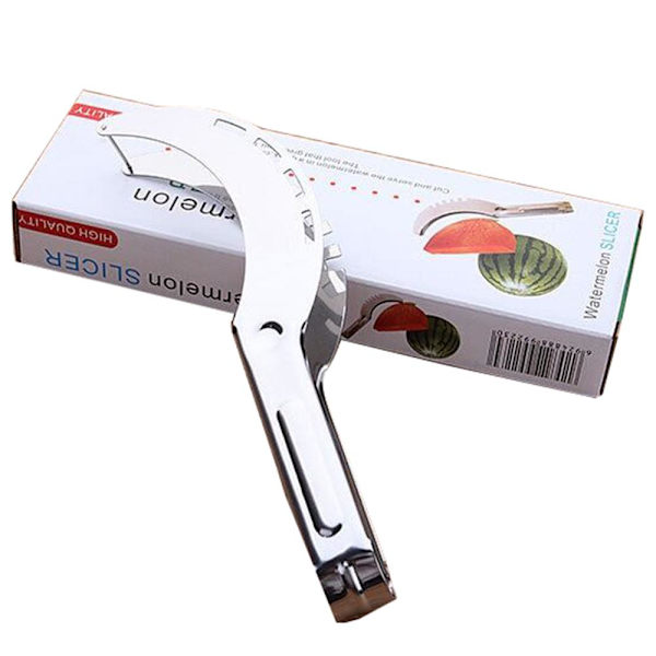 Praktiskt Hållbar Melon Skärare/Skopare Silver