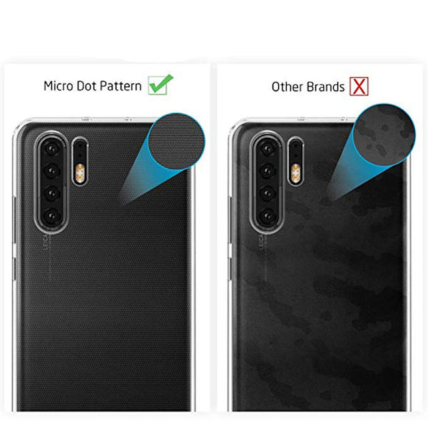 Huawei P30 Pro - Tunt Skyddande Silikonskal (FLOVEME) Transparent/Genomskinlig