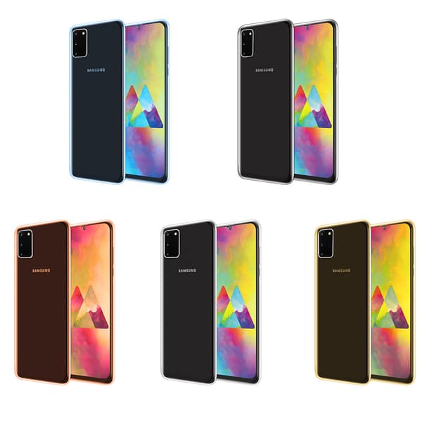 Samsung Galaxy S20 - Stødabsorberende dobbelt silikonecover Guld