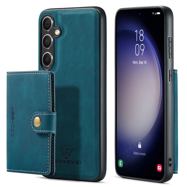 Stilig lommebokdeksel med magnetisk holder til Samsung Galaxy Grön