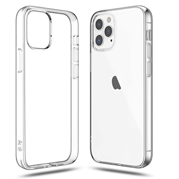 iPhone 12 Pro Max - Stilig beskyttende silikondeksel Transparent/Genomskinlig Transparent/Genomskinlig