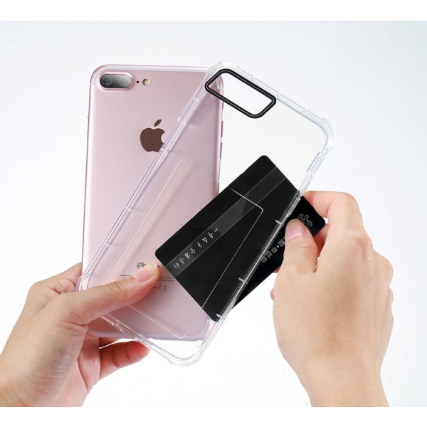 Praktiskt silikonskal med extra tjocka hörn för iPhone 6/6s Svart
