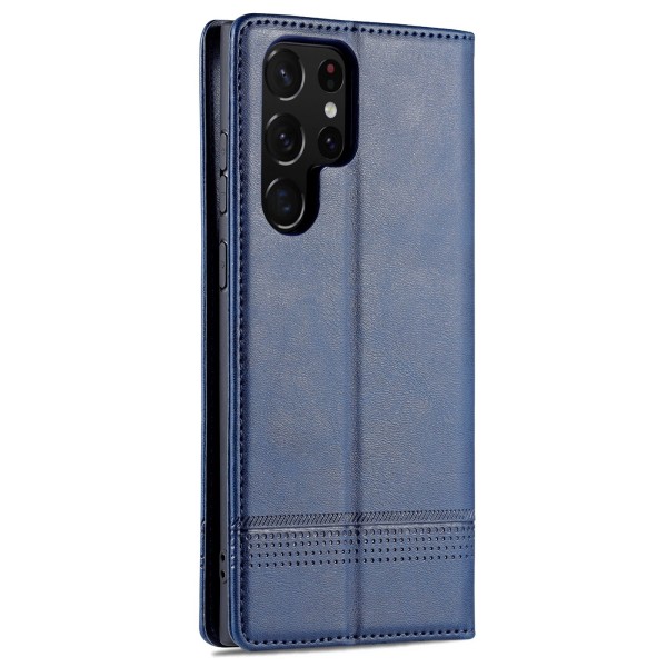 Samsung Galaxy S23 Ultra - Stilrent Praktiskt Plånboksfodral Blå