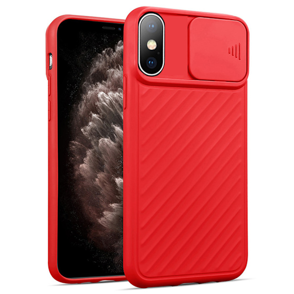 Skal KAMERA SKYDD - iPhone XS MAX Röd