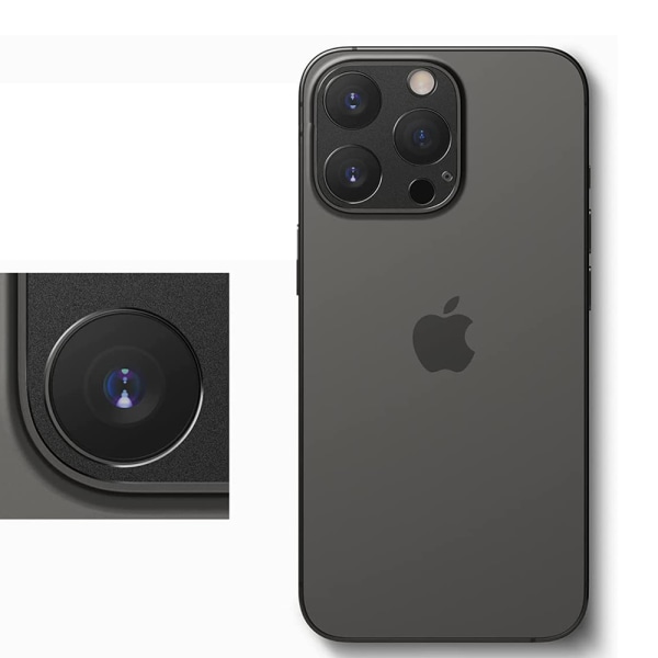 3-PACK iPhone 13 Pro Max kameralinsedeksel 2,5D HD-Klar 0,4 mm Transparent