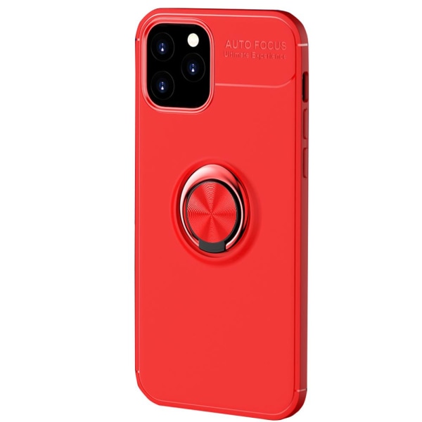 iPhone 12 Pro Max - Tyylikäs suojakuori sormustelineellä Röd