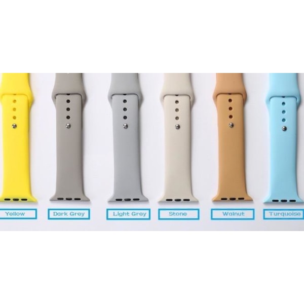 Apple Watch 42mm - Silikonerem fra LEMAN (Original) Ljuslila M