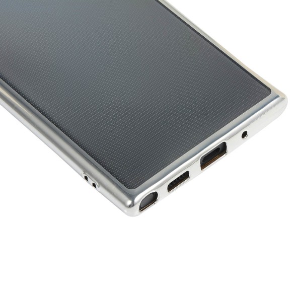 Samsung Galaxy Note10+ - St�td�mpande Silikonskal (FLOVEME) Silver