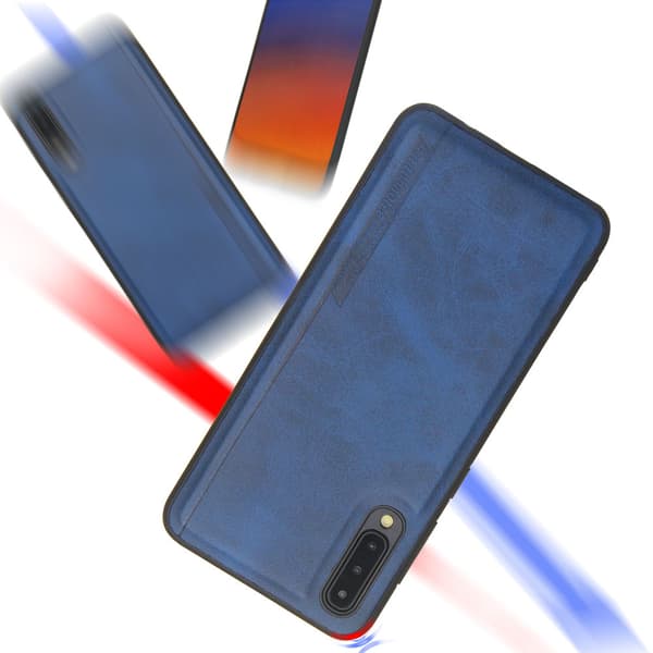 Samsung Galaxy A50 - Genomtänkt Skyddsskal Blå Blå