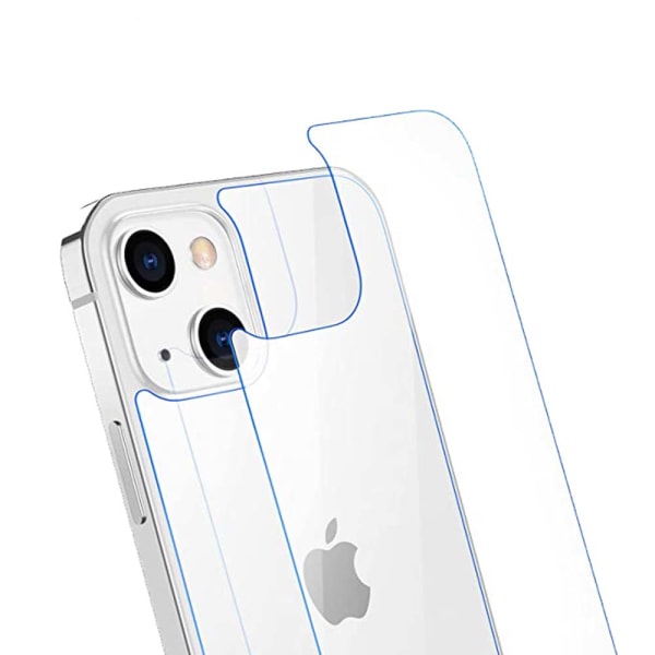 1 sett iPhone 14 skjermbeskytter foran og bak 0,3 mm Transparent