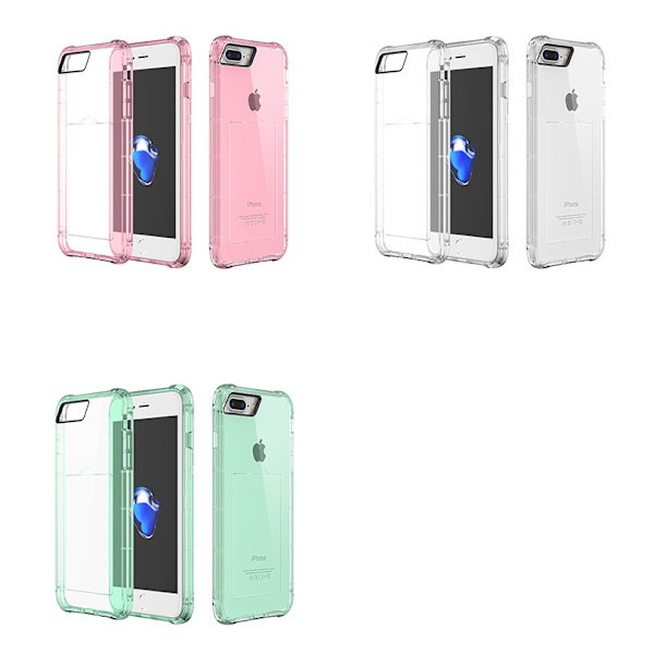 Praktiskt Silikonskal extra tjocka hörn för iPhone 7 Drop-proof Rosa